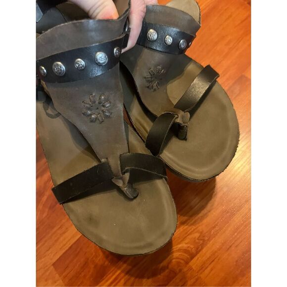 OTBT Maverick Platform Leather T strap Thong Slingback size 9. - Picture 10 of 15